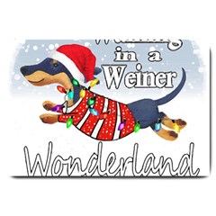 Weiner T- Shirt Walking In A Weiner Wonderland T- Shirt (1) Large Doormat by ZUXUMI