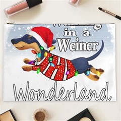 Weiner T- Shirt Walking In A Weiner Wonderland T- Shirt (1) Cosmetic Bag (xxl) by ZUXUMI