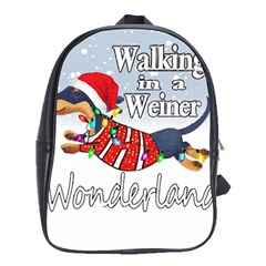 Weiner T- Shirt Walking In A Weiner Wonderland T- Shirt (1) School Bag (xl) by ZUXUMI