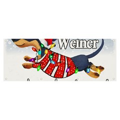 Weiner T- Shirt Walking In A Weiner Wonderland T- Shirt (1) Banner And Sign 8  X 3  by ZUXUMI