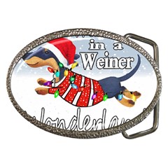 Weiner T- Shirt Walking In A Weiner Wonderland T- Shirt (1) Weiner T- Shirt Walking In A Weiner Wonderland T- Shirt Belt Buckles by ZUXUMI