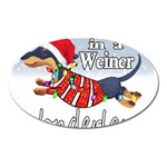 Weiner T- Shirt Walking In A Weiner Wonderland T- Shirt (1) Weiner T- Shirt Walking In A Weiner Wonderland T- Shirt Oval Magnet Front