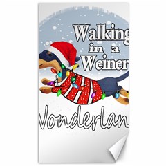 Weiner T- Shirt Walking In A Weiner Wonderland T- Shirt (1) Weiner T- Shirt Walking In A Weiner Wonderland T- Shirt Canvas 40  X 72  by ZUXUMI