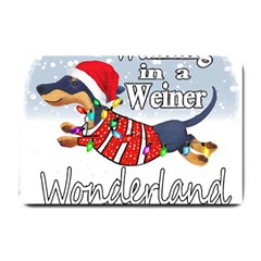 Weiner T- Shirt Walking In A Weiner Wonderland T- Shirt (1) Weiner T- Shirt Walking In A Weiner Wonderland T- Shirt Small Doormat by ZUXUMI