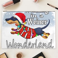 Weiner T- Shirt Walking In A Weiner Wonderland T- Shirt (1) Weiner T- Shirt Walking In A Weiner Wonderland T- Shirt Cosmetic Bag (xxl) by ZUXUMI