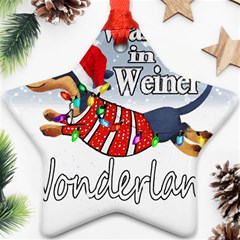 Weiner T- Shirt Walking In A Weiner Wonderland T- Shirt (1) Weiner T- Shirt Walking In A Weiner Wonderland T- Shirt Welder T- Shirt Funny Welder T- Shirt Ornament (star) by ZUXUMI