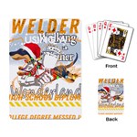 Weiner T- Shirt Walking In A Weiner Wonderland T- Shirt (1) Weiner T- Shirt Walking In A Weiner Wonderland T- Shirt Welder T- Shirt Funny Welder T- Shirt Playing Cards Single Design (Rectangle) Back