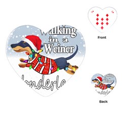 Weiner T- Shirt Walking In A Weiner Wonderland T- Shirt (1) Weiner T- Shirt Walking In A Weiner Wonderland T- Shirt Welder T- Shirt Funny Welder T- Shirt Playing Cards Single Design (heart) by ZUXUMI