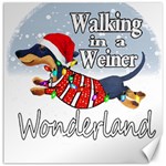 Weiner T- Shirt Walking In A Weiner Wonderland T- Shirt (1) Weiner T- Shirt Walking In A Weiner Wonderland T- Shirt Welder T- Shirt Funny Welder T- Shirt Canvas 12  x 12  11.4 x11.56  Canvas - 1