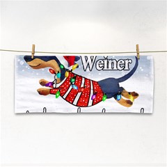 Weiner T- Shirt Walking In A Weiner Wonderland T- Shirt (1) Weiner T- Shirt Walking In A Weiner Wonderland T- Shirt Welder T- Shirt Funny Welder T- Shirt Hand Towel by ZUXUMI