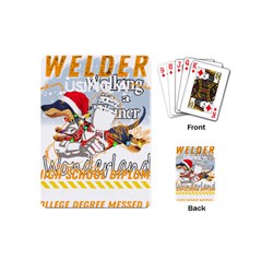 Weiner T- Shirt Walking In A Weiner Wonderland T- Shirt (1) Weiner T- Shirt Walking In A Weiner Wonderland T- Shirt Welder T- Shirt Funny Welder T- Shirt Playing Cards Single Design (mini) by ZUXUMI