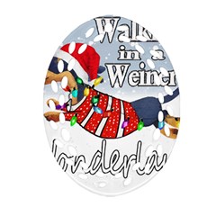 Weiner T- Shirt Walking In A Weiner Wonderland T- Shirt (1) Weiner T- Shirt Walking In A Weiner Wonderland T- Shirt Welder T- Shirt Funny Welder T- Shirt Ornament (oval Filigree)