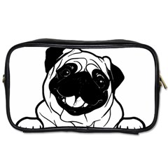 Black Pug Dog If I Cant Bring My Dog I T- Shirt Black Pug Dog If I Can t Bring My Dog I m Not Going Toiletries Bag (one Side) by EnriqueJohnson