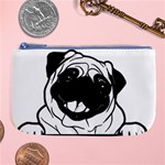 Black Pug Dog If I Cant Bring My Dog I T- Shirt Black Pug Dog If I Can t Bring My Dog I m Not Going Large Coin Purse Front