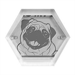 Black Pug Dog If I Cant Bring My Dog I T- Shirt Black Pug Dog If I Can t Bring My Dog I m Not Going Hexagon Wood Jewelry Box by EnriqueJohnson