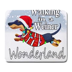 Weiner T- Shirt Walking In A Weiner Wonderland T- Shirt (1) Large Mousepad by ZUXUMI