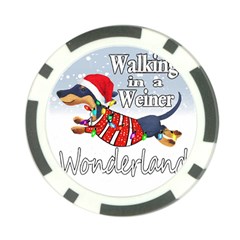 Weiner T- Shirt Walking In A Weiner Wonderland T- Shirt (1) Poker Chip Card Guard (10 Pack) by ZUXUMI