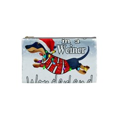 Weiner T- Shirt Walking In A Weiner Wonderland T- Shirt (1) Cosmetic Bag (small) by ZUXUMI