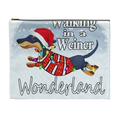 Weiner T- Shirt Walking In A Weiner Wonderland T- Shirt (1) Cosmetic Bag (xl) by ZUXUMI