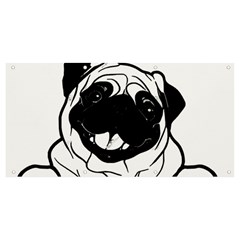 Black Pug Dog If I Cant Bring My Dog I T- Shirt Black Pug Dog If I Can t Bring My Dog I m Not Going Banner And Sign 8  X 4  by EnriqueJohnson