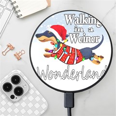 Weiner T- Shirt Walking In A Weiner Wonderland T- Shirt (1) Wireless Fast Charger(black) by ZUXUMI