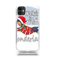 Weiner T- Shirt Walking In A Weiner Wonderland T- Shirt (1) Iphone 11 Tpu Uv Print Case by ZUXUMI