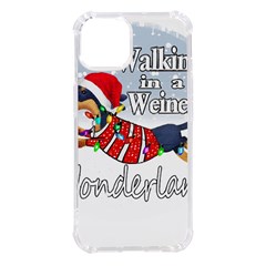 Weiner T- Shirt Walking In A Weiner Wonderland T- Shirt (1) Iphone 14 Tpu Uv Print Case by ZUXUMI