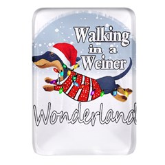 Weiner T- Shirt Walking In A Weiner Wonderland T- Shirt (1) Rectangular Glass Fridge Magnet (4 Pack) by ZUXUMI