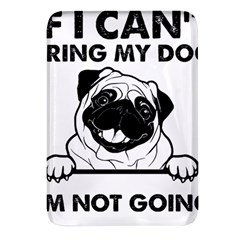 Black Pug Dog If I Cant Bring My Dog I T- Shirt Black Pug Dog If I Can t Bring My Dog I m Not Going Rectangular Glass Fridge Magnet (4 Pack)