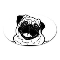 Black Pug Dog If I Cant Bring My Dog I T- Shirt Black Pug Dog If I Can t Bring My Dog I m Not Going Oval Magnet by EnriqueJohnson