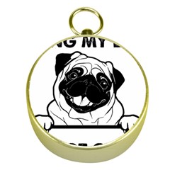 Black Pug Dog If I Cant Bring My Dog I T- Shirt Black Pug Dog If I Can t Bring My Dog I m Not Going Gold Compasses by EnriqueJohnson