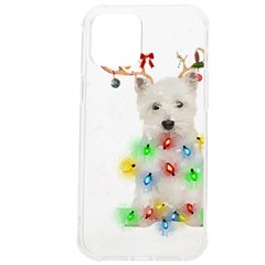 West Highland White Terrier Dog Snow T- Shirt West Highland White Terrier Dog Snow Reindeer Santa Ha Iphone 12 Pro Max Tpu Uv Print Case by ZUXUMI