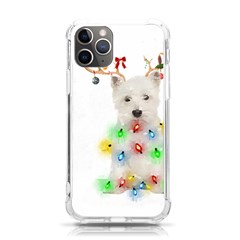 West Highland White Terrier Dog Snow T- Shirt West Highland White Terrier Dog Snow Reindeer Santa Ha Iphone 11 Pro 5 8 Inch Tpu Uv Print Case by ZUXUMI