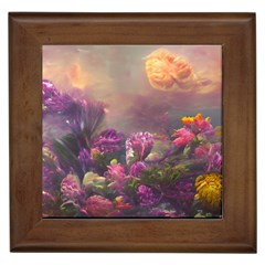 Floral Blossoms  Framed Tile by Internationalstore