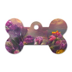 Floral Blossoms  Dog Tag Bone (two Sides) by Internationalstore