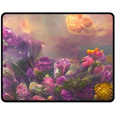 Floral Blossoms  Fleece Blanket (medium) by Internationalstore