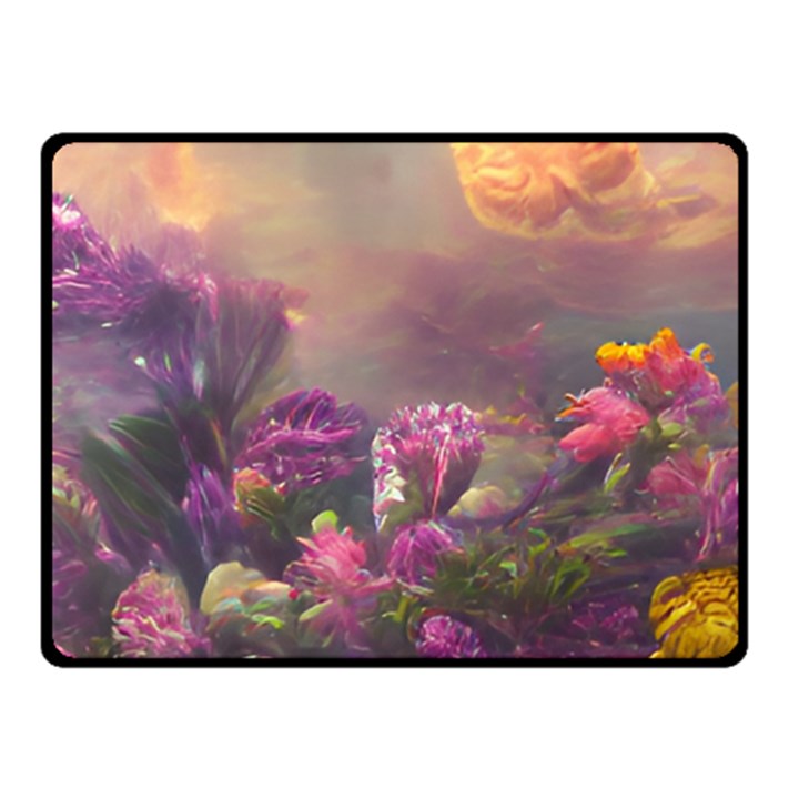 Floral Blossoms  Fleece Blanket (Small)