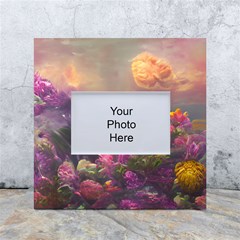 Floral Blossoms  White Box Photo Frame 4  X 6  by Internationalstore