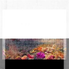 Floral Blossoms  Rectangular Jigsaw Puzzl by Internationalstore