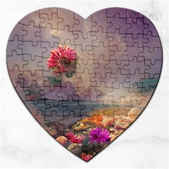 Floral Blossoms  Jigsaw Puzzle (heart) by Internationalstore