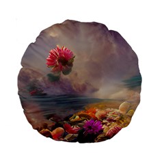 Floral Blossoms  Standard 15  Premium Round Cushions by Internationalstore