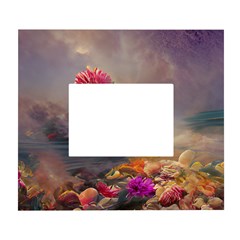 Floral Blossoms  White Wall Photo Frame 5  X 7  by Internationalstore