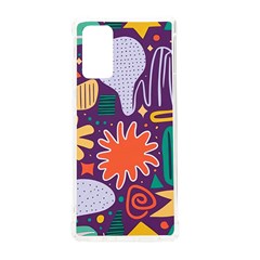 Colorful Shapes On A Purple Background Samsung Galaxy Note 20 Tpu Uv Case by LalyLauraFLM