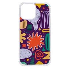 Colorful Shapes On A Purple Background Iphone 13 Pro Max Tpu Uv Print Case by LalyLauraFLM