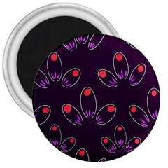 Petal Dot Seamless Pattern 3  Magnets