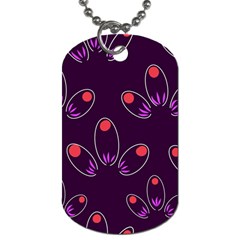 Petal Dot Seamless Pattern Dog Tag (one Side) by Pakjumat