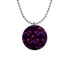 Petal Dot Seamless Pattern 1  Button Necklace