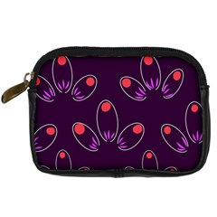 Petal Dot Seamless Pattern Digital Camera Leather Case