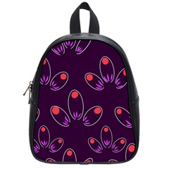 Petal Dot Seamless Pattern School Bag (small)