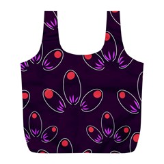 Petal Dot Seamless Pattern Full Print Recycle Bag (l)